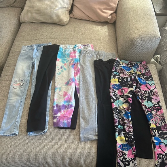 H&M Other - Lot of Colorful Kids Leggings/jeans for girls size 5/6